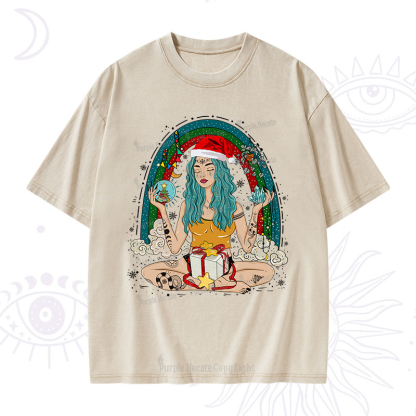 Purplehecate Christmas I'm The Queen Of All My Dreams Washed T-Shirt