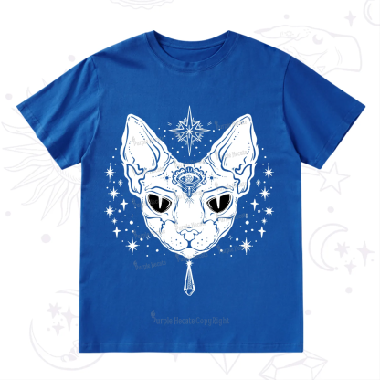 Purplehecate Three Eyed Sphynx Cat T-Shirt