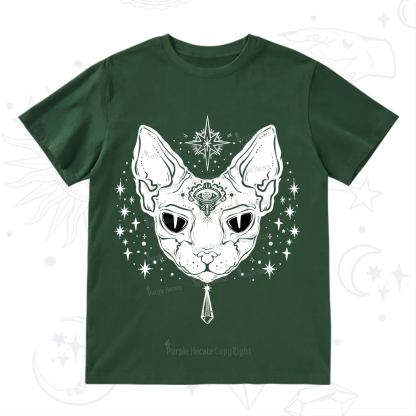 Purplehecate Three Eyed Sphynx Cat T-Shirt
