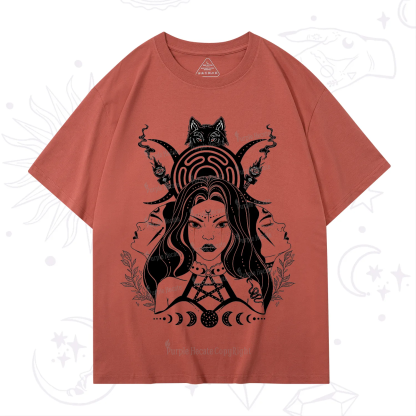 Purplehecate The Triple Moon Goddess Hecate T-Shirt