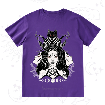 Purplehecate The Triple Moon Goddess Hecate T-Shirt