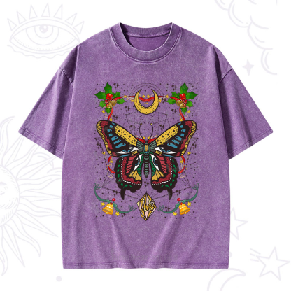 Purplehecate Christmas I Am Opening Washed T-Shirt