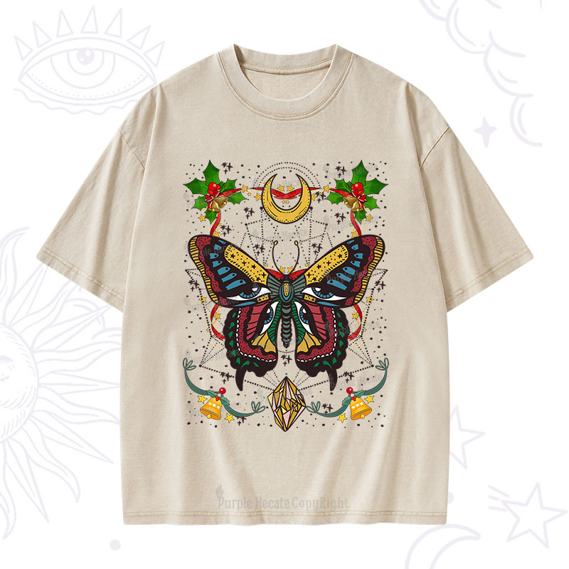 Purplehecate Christmas I Am Opening Washed T-Shirt