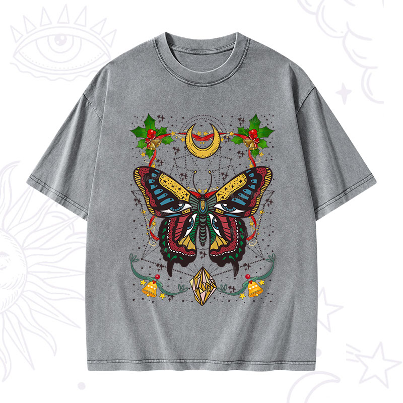 Purplehecate Christmas I Am Opening Washed T-Shirt