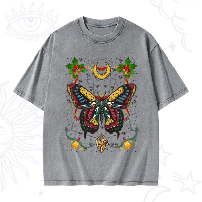 Purplehecate Christmas I Am Opening Washed T-Shirt