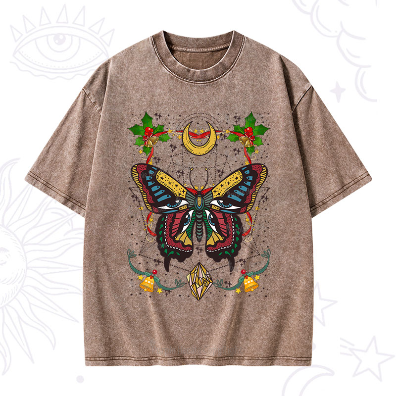 Purplehecate Christmas I Am Opening Washed T-Shirt