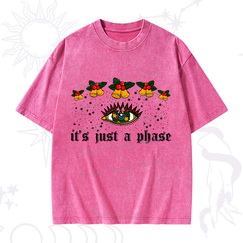 Purplehecate Christmas Girl Power Washed T-Shirt