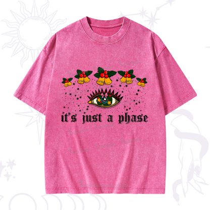 Purplehecate Christmas Girl Power Washed T-Shirt