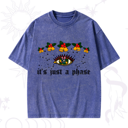 Purplehecate Christmas Girl Power Washed T-Shirt