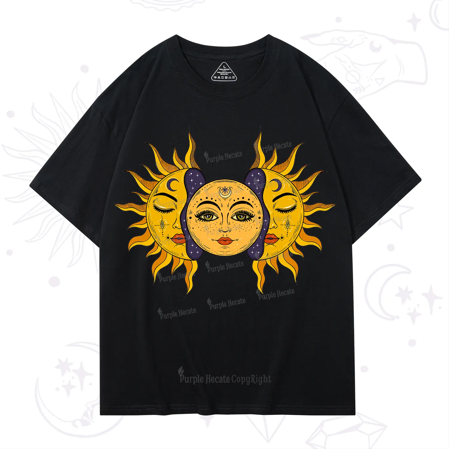 Purplehecate Celestial Twin Suns T-Shirt