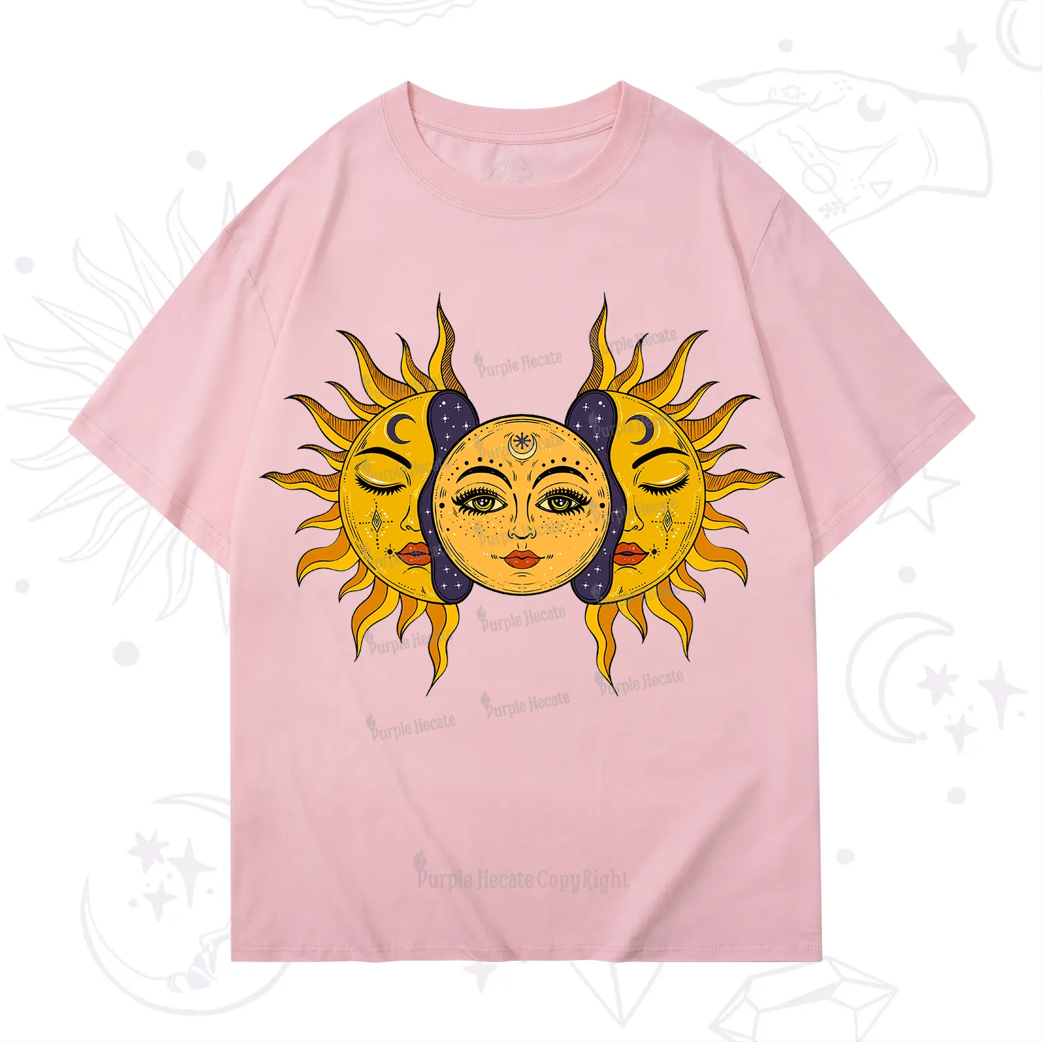 Purplehecate Celestial Twin Suns T-Shirt
