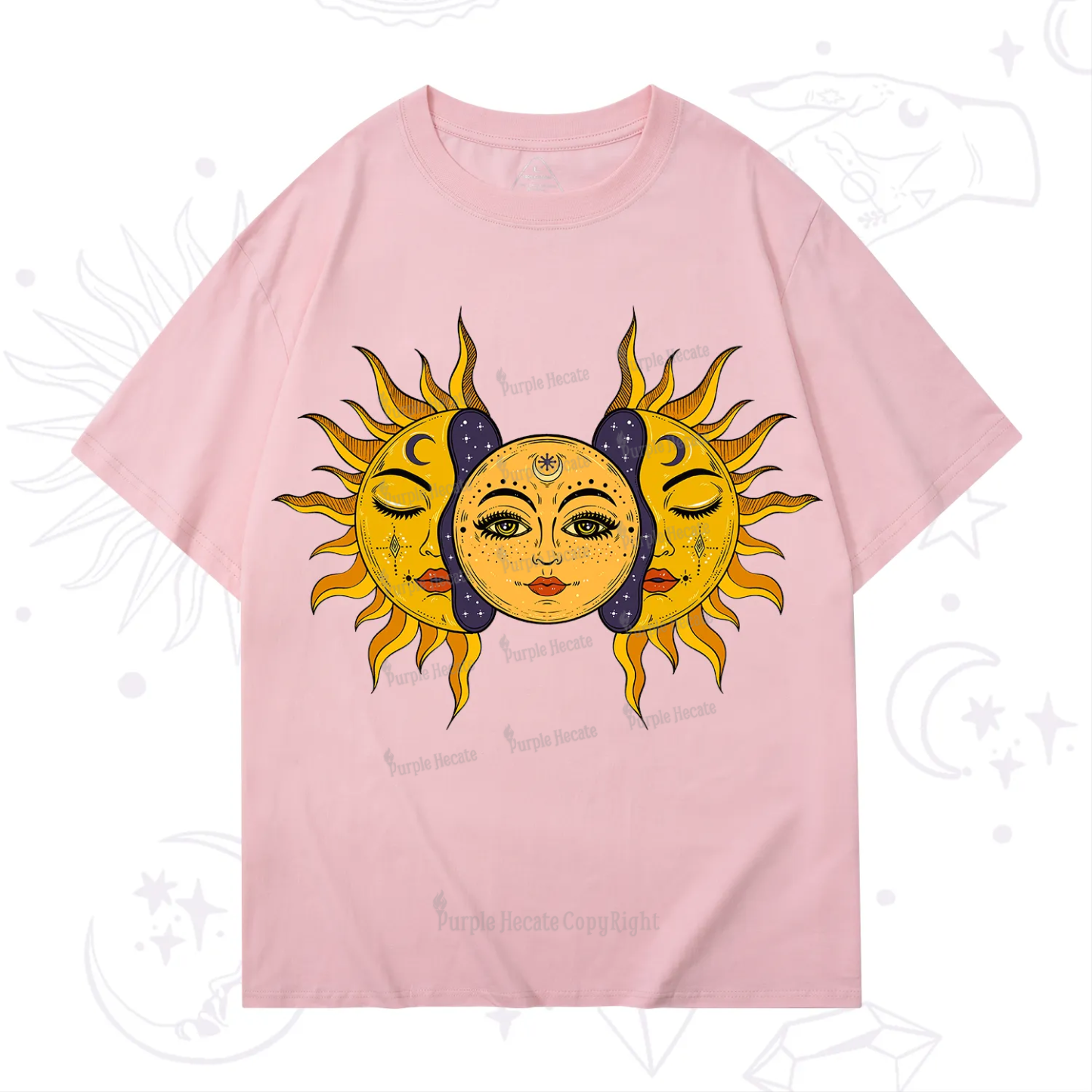 Purplehecate Celestial Twin Suns T-Shirt