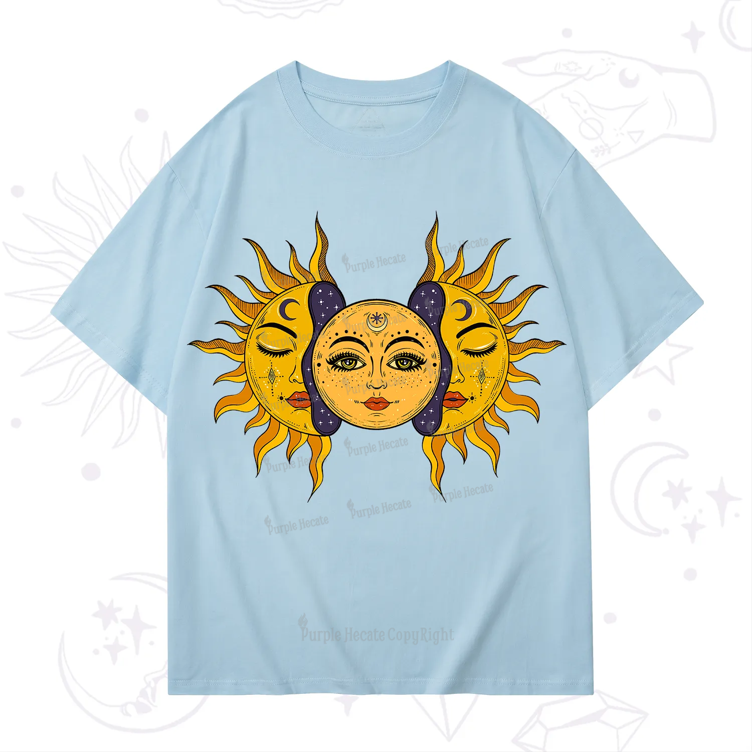 Purplehecate Celestial Twin Suns T-Shirt