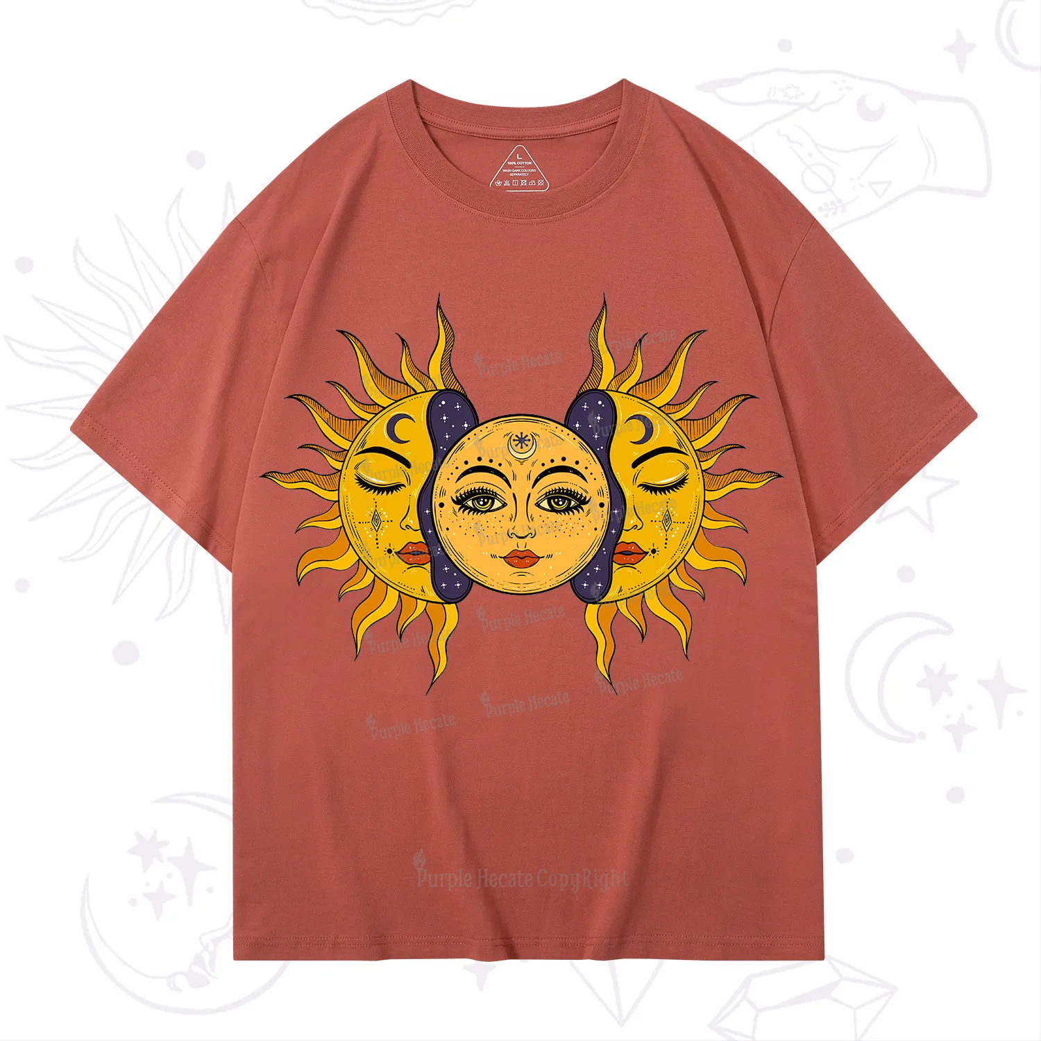 Purplehecate Celestial Twin Suns T-Shirt