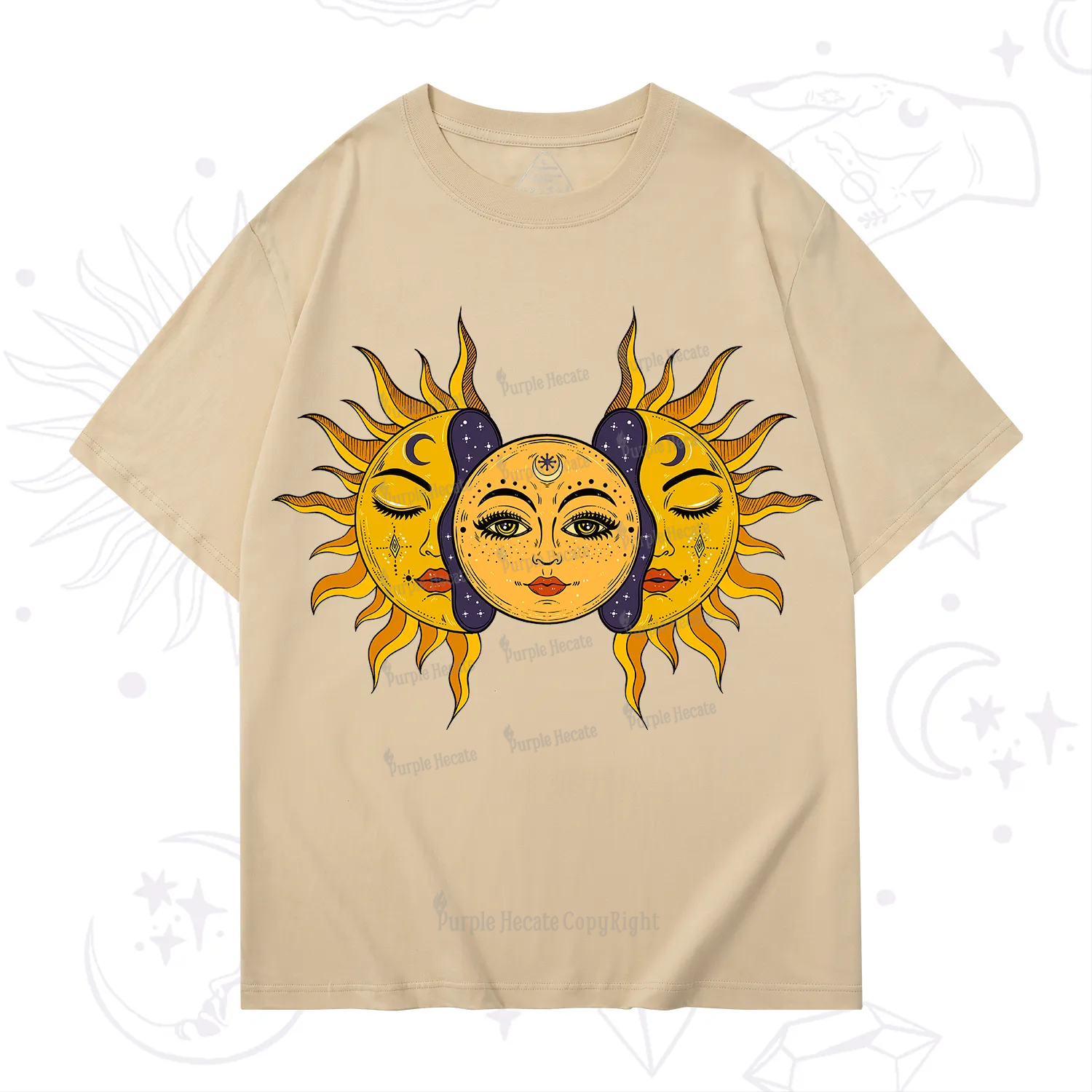 Purplehecate Celestial Twin Suns T-Shirt
