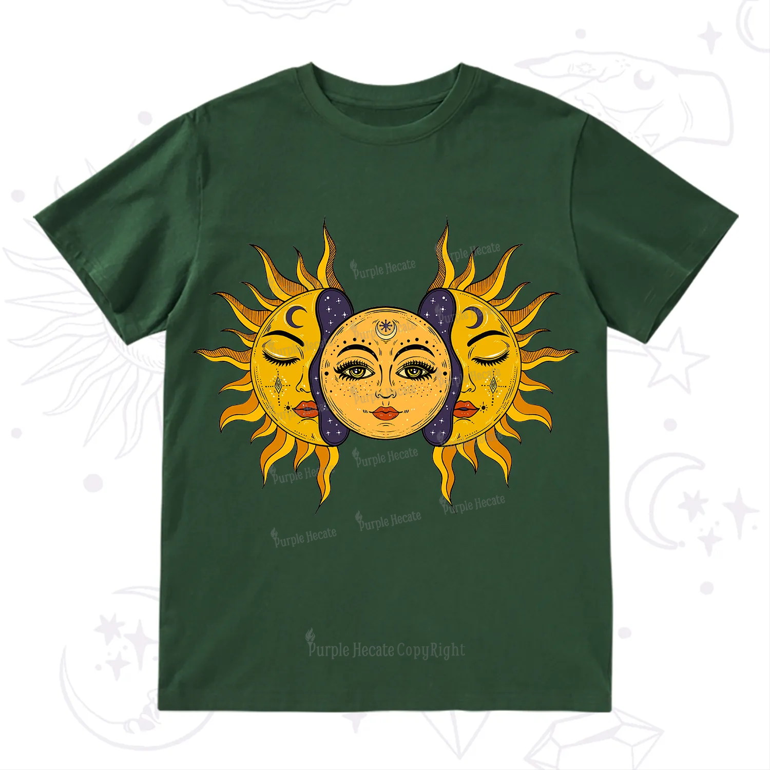Purplehecate Celestial Twin Suns T-Shirt