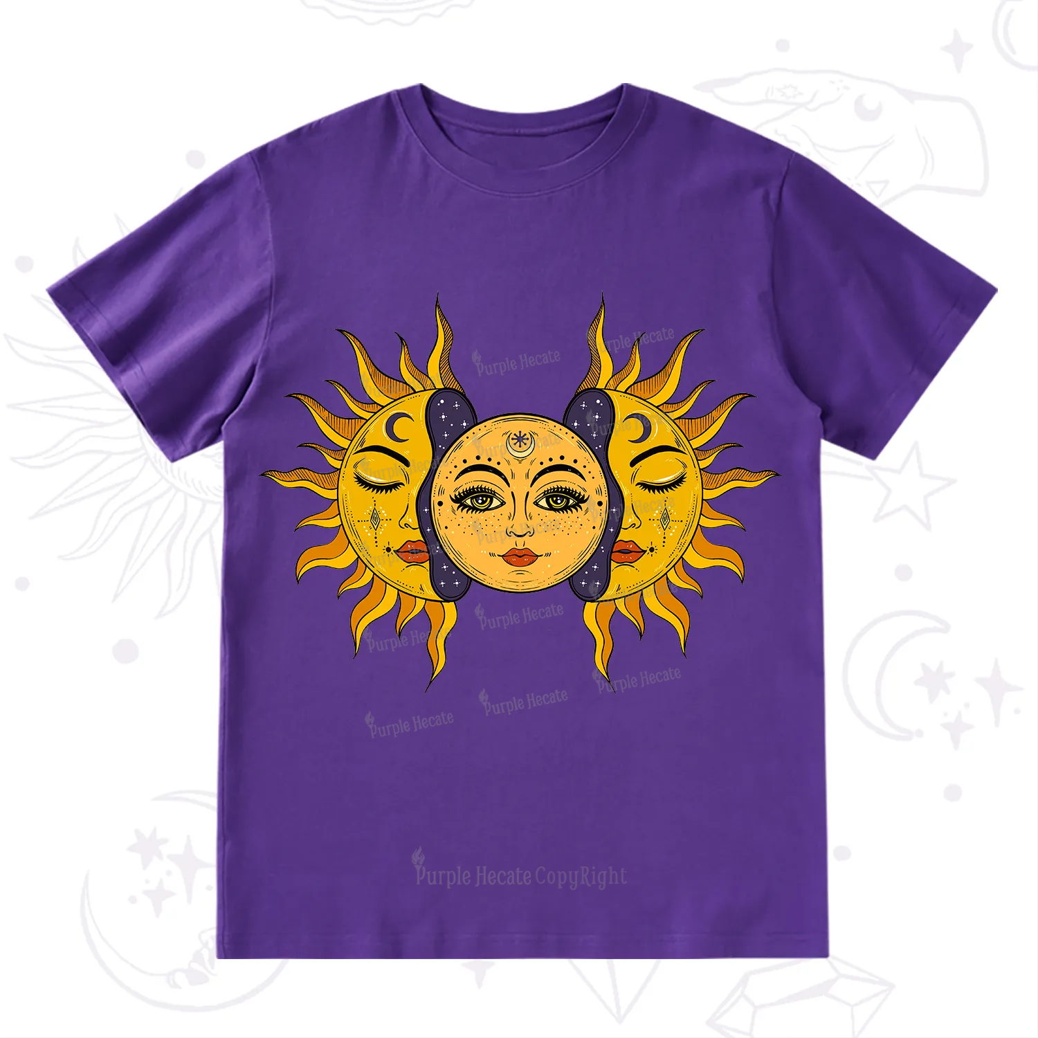 Purplehecate Celestial Twin Suns T-Shirt