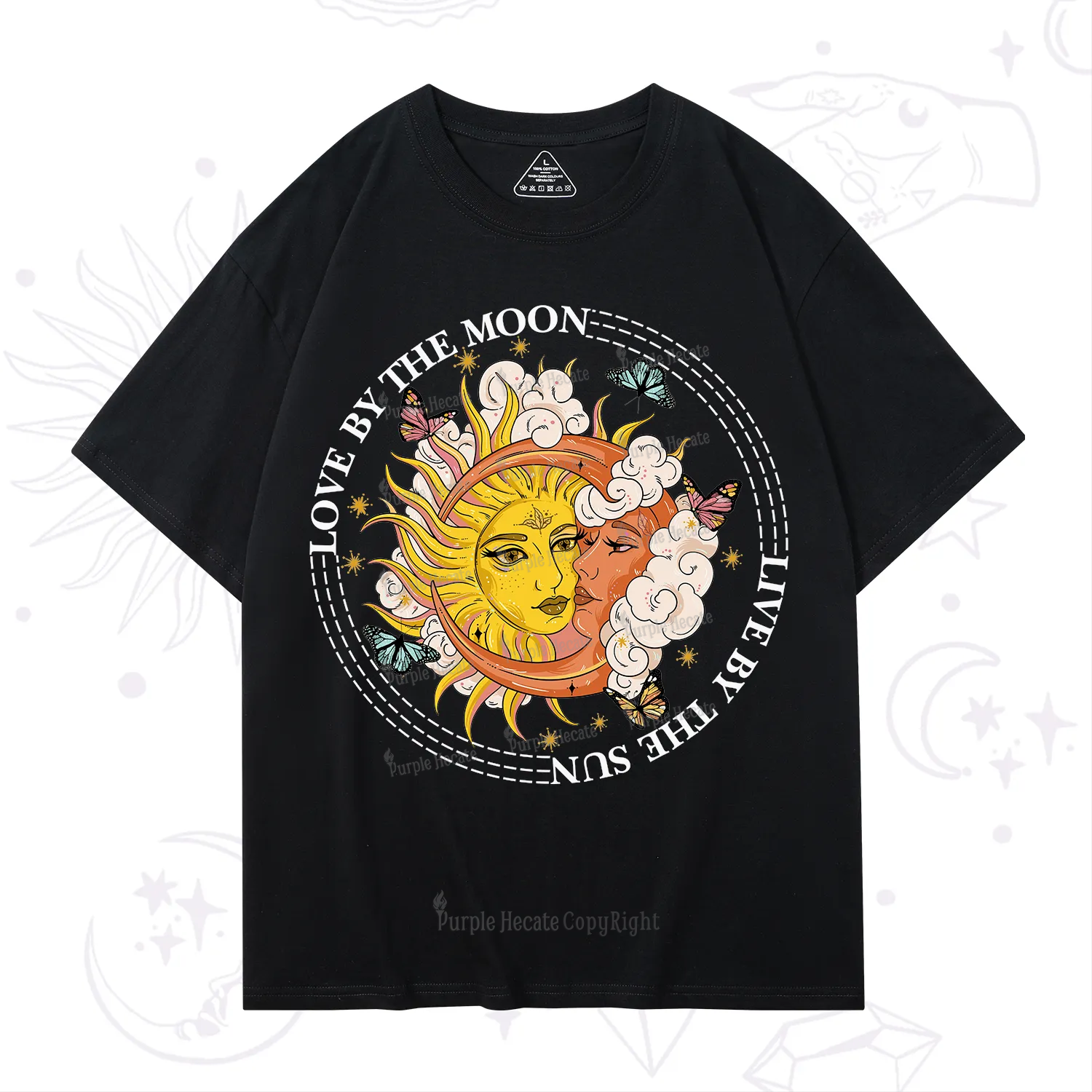 Purplehecate Live By The Sun Love By The Moon T-Shirt