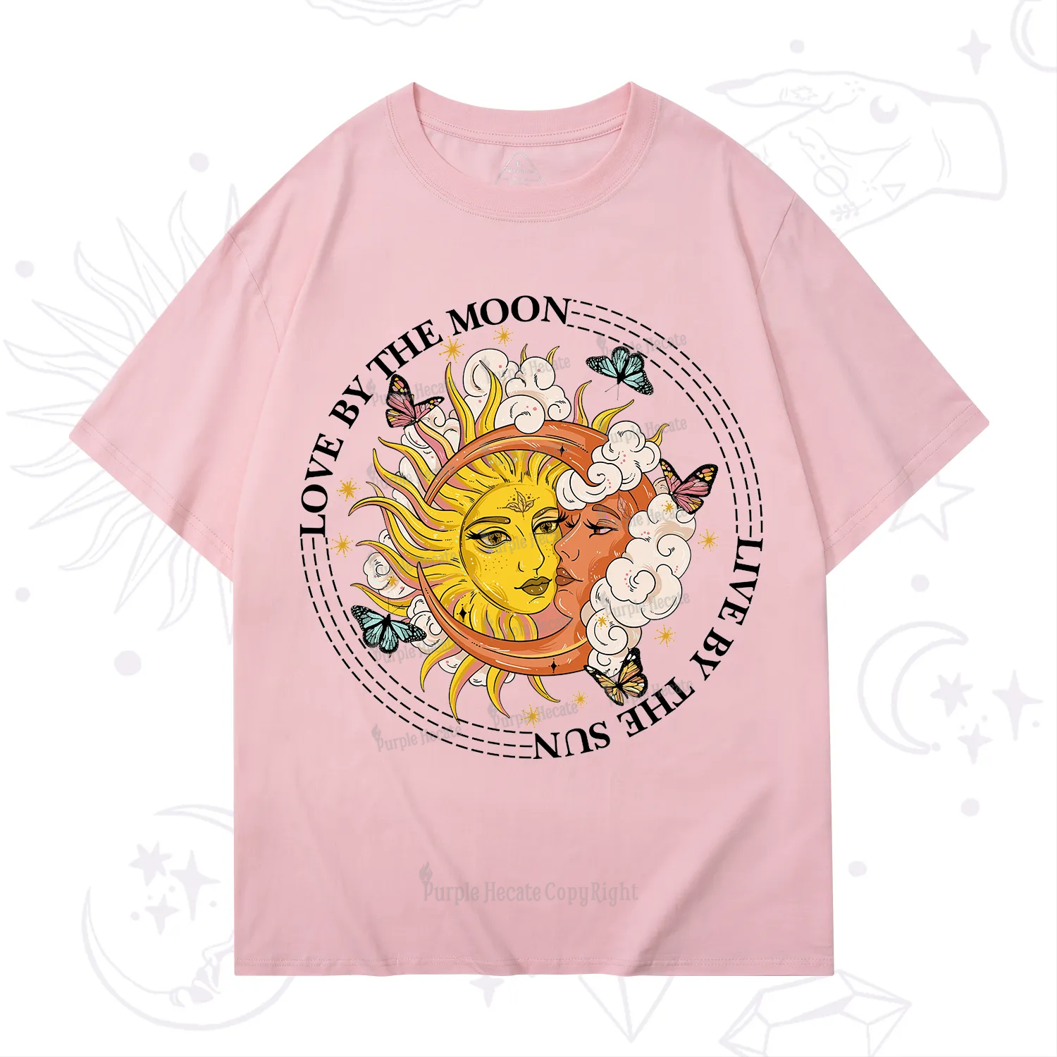 Purplehecate Live By The Sun Love By The Moon T-Shirt
