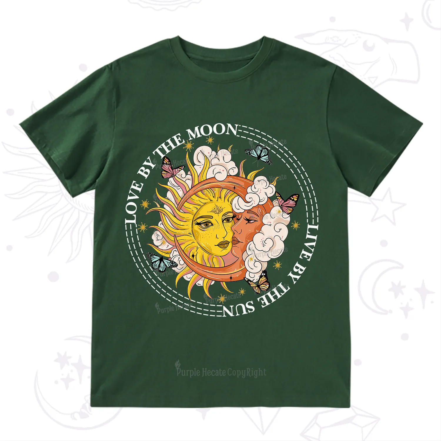 Purplehecate Live By The Sun Love By The Moon T-Shirt