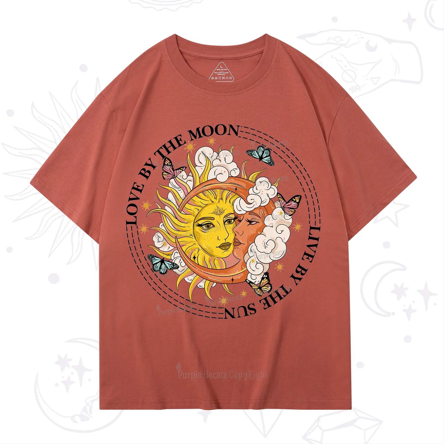 Purplehecate Live By The Sun Love By The Moon T-Shirt