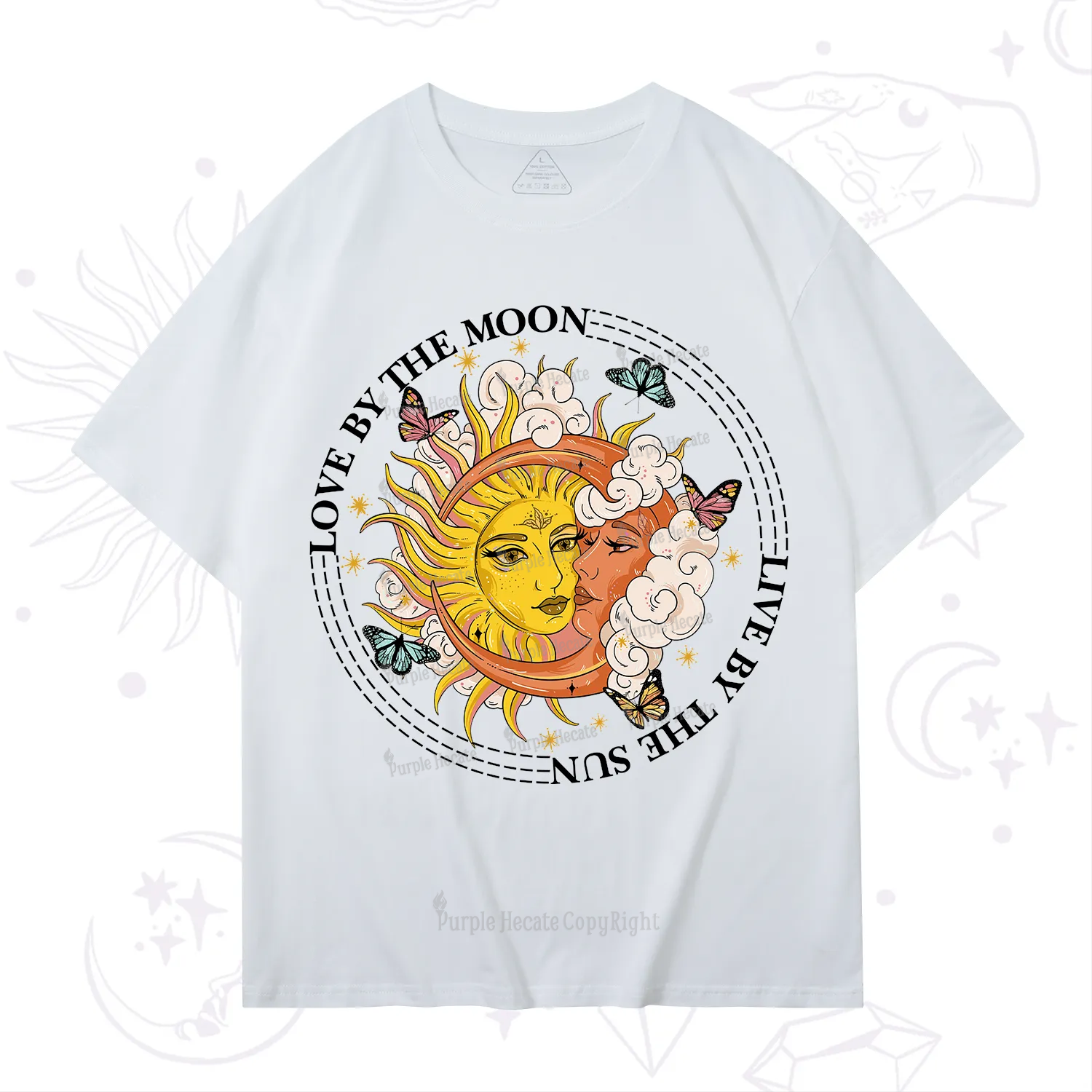 Purplehecate Live By The Sun Love By The Moon T-Shirt