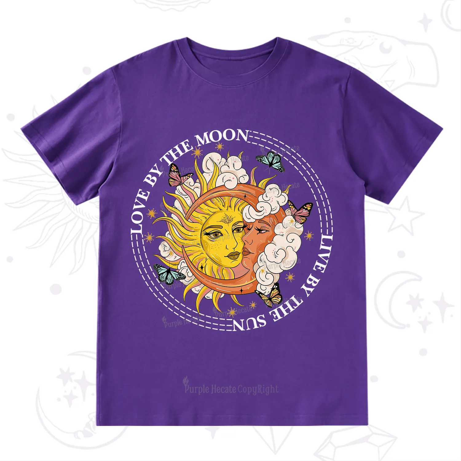 Purplehecate Live By The Sun Love By The Moon T-Shirt