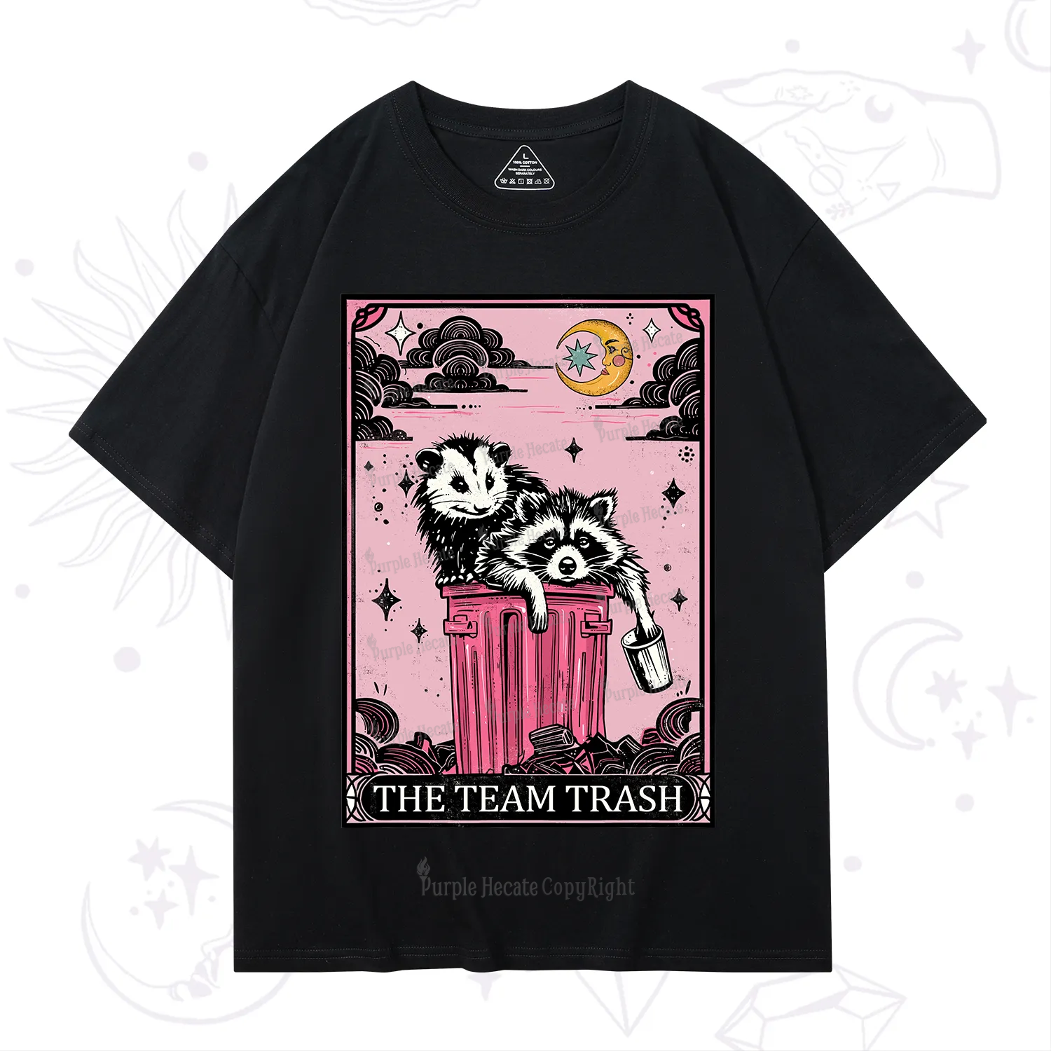 Purplehecate The Team Trash Raccoon & Possum Tarot T-Shirt