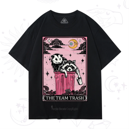 Purplehecate The Team Trash Raccoon & Possum Tarot T-Shirt