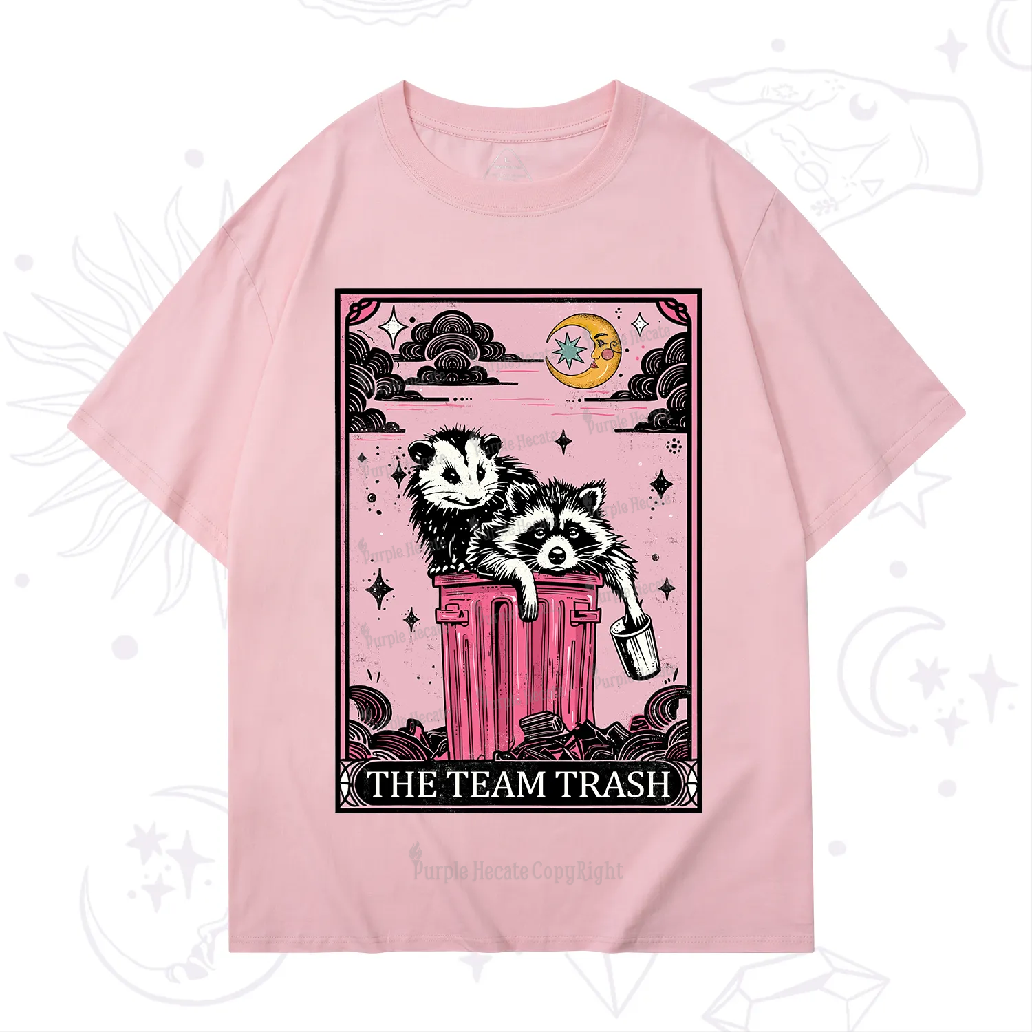 Purplehecate The Team Trash Raccoon & Possum Tarot T-Shirt