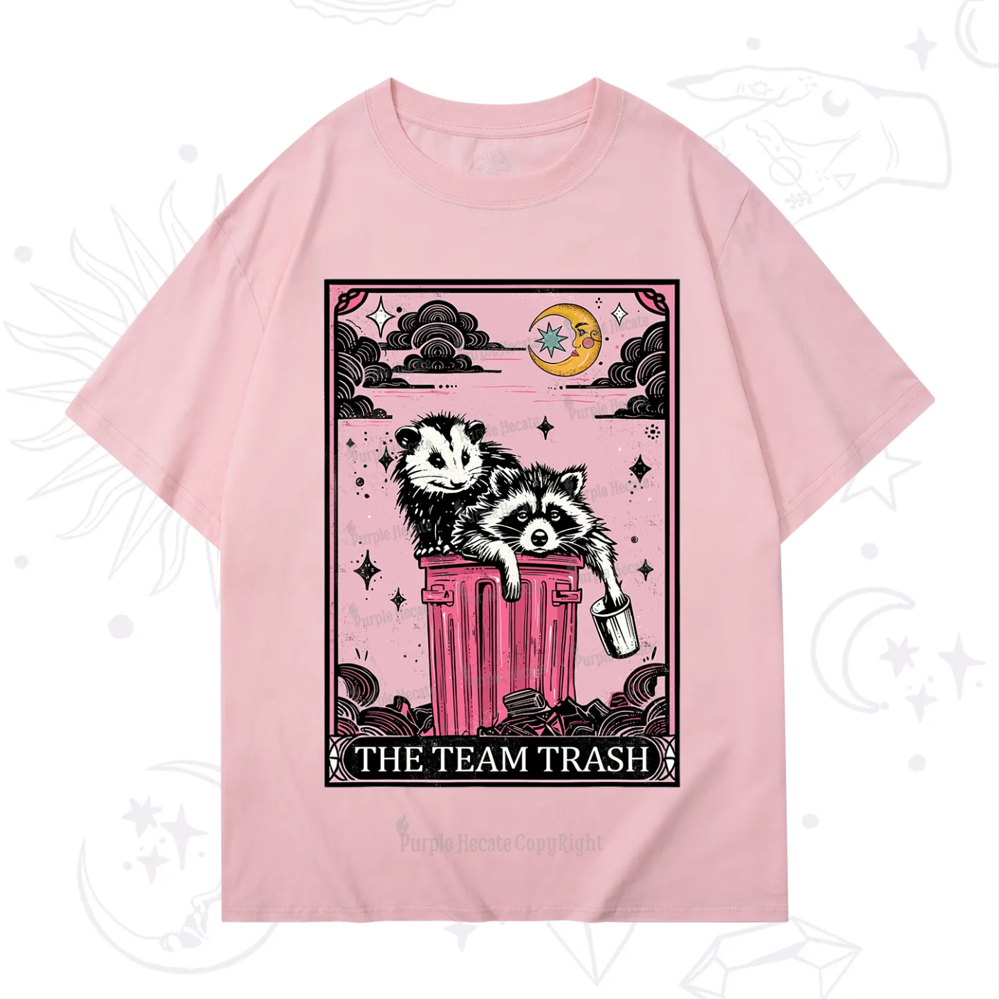 Purplehecate The Team Trash Raccoon & Possum Tarot T-Shirt