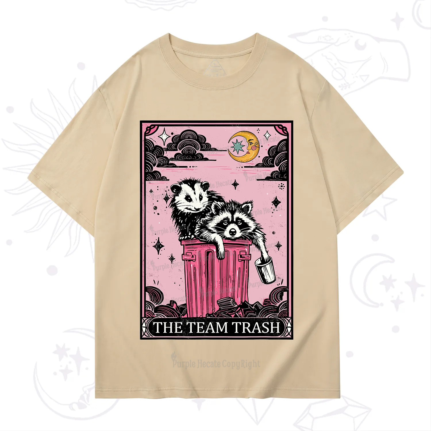 Purplehecate The Team Trash Raccoon & Possum Tarot T-Shirt