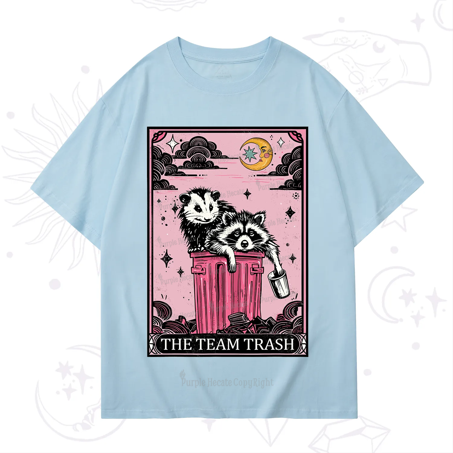 Purplehecate The Team Trash Raccoon & Possum Tarot T-Shirt