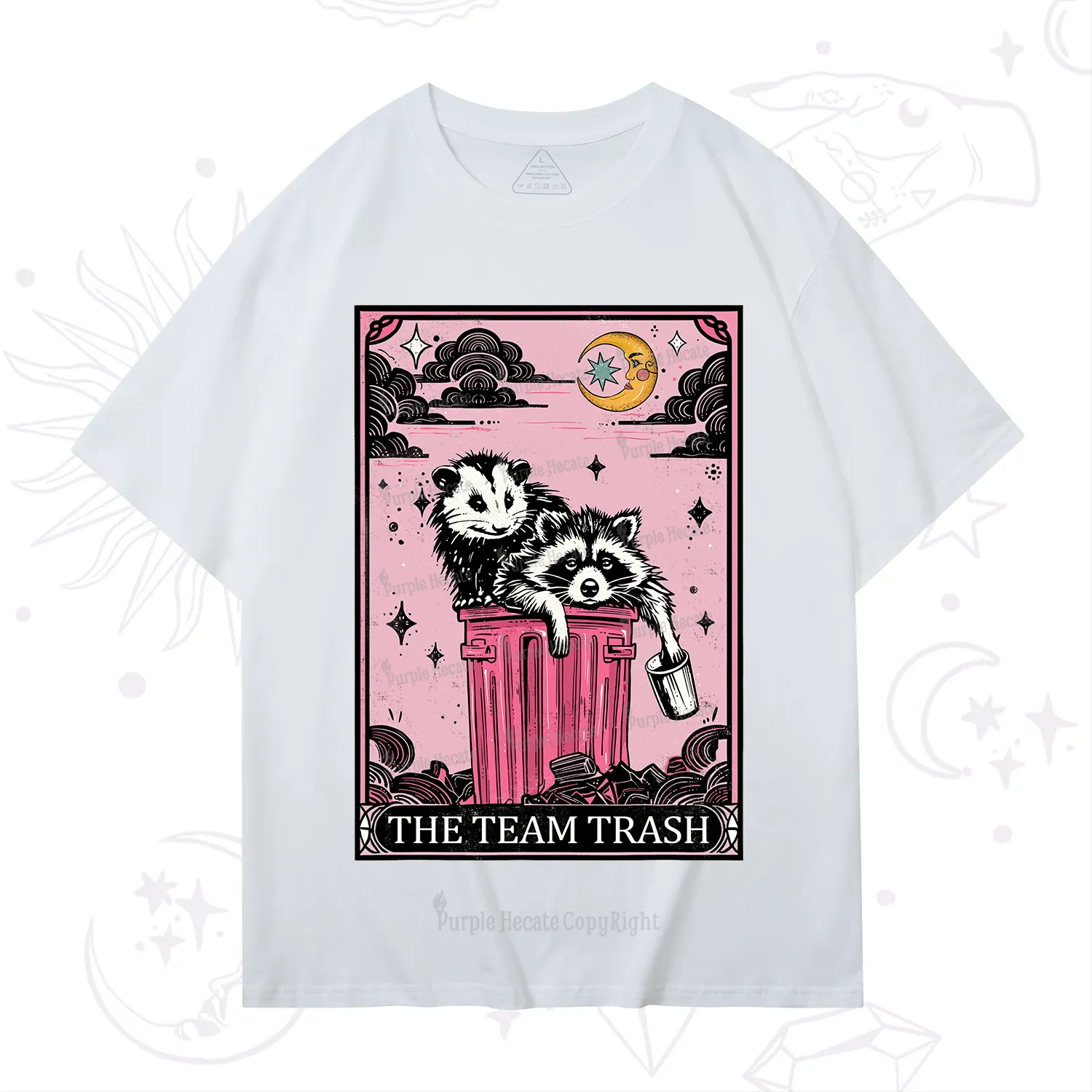 Purplehecate The Team Trash Raccoon & Possum Tarot T-Shirt