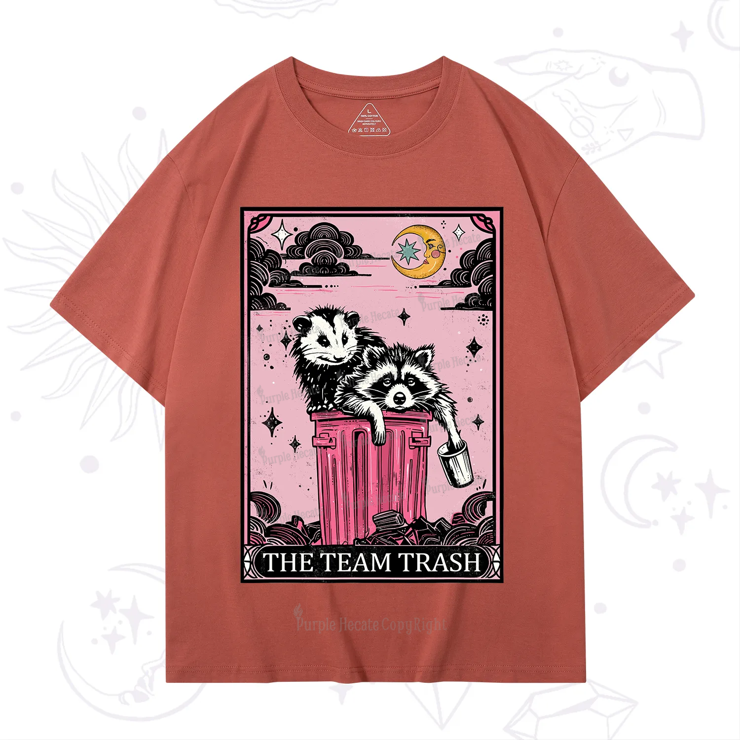 Purplehecate The Team Trash Raccoon & Possum Tarot T-Shirt