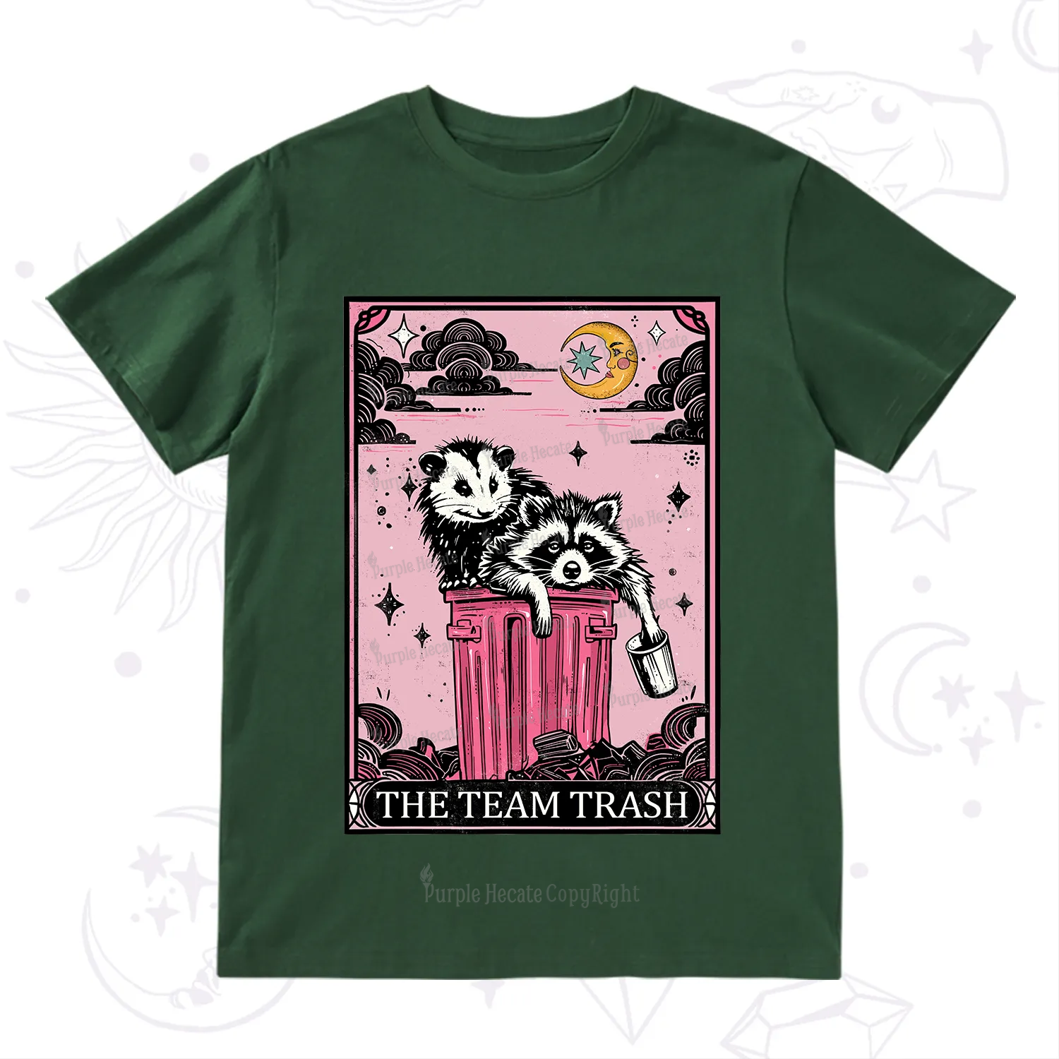 Purplehecate The Team Trash Raccoon & Possum Tarot T-Shirt