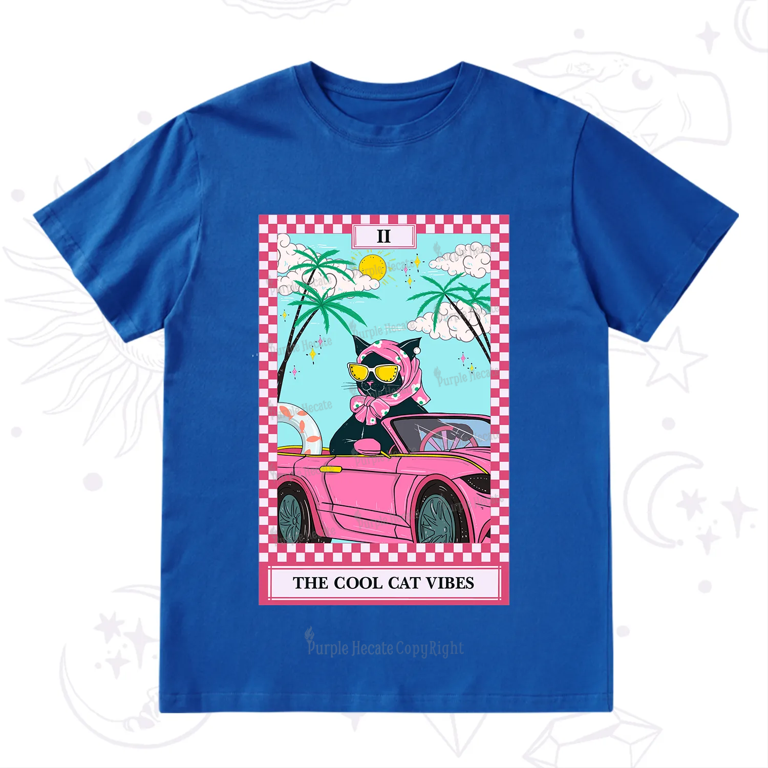 Purplehecate The Cool Cat Vibes Tarot T-Shirt