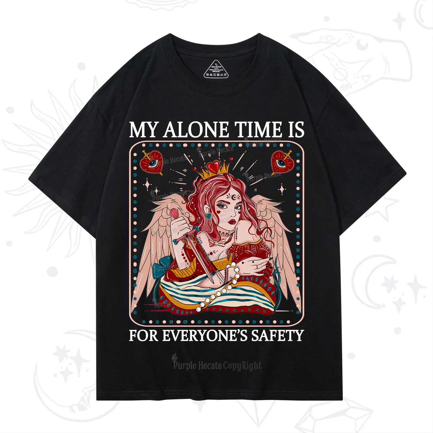 Purplehecate My Alone Time Is For Everyone's Safety T-Shirt