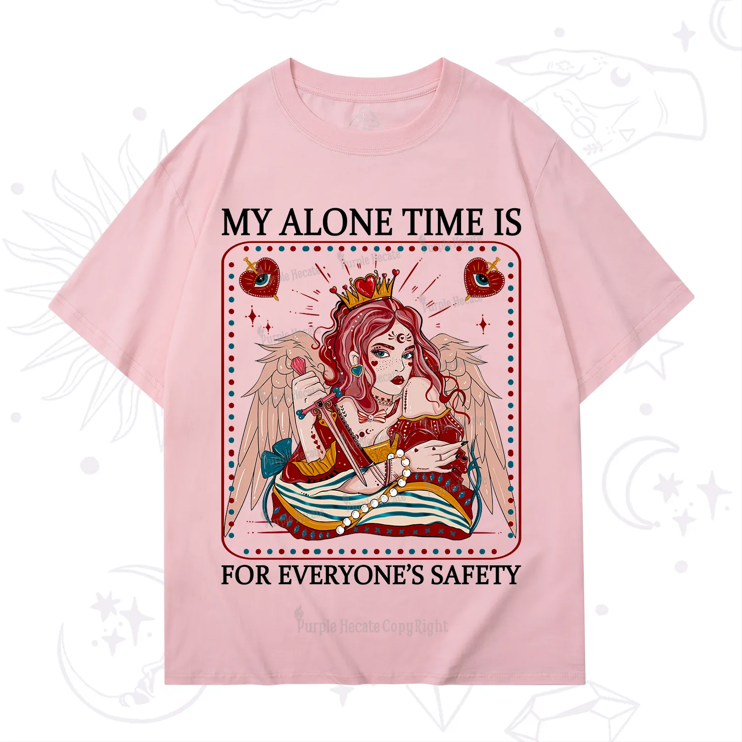 Purplehecate My Alone Time Is For Everyone's Safety T-Shirt