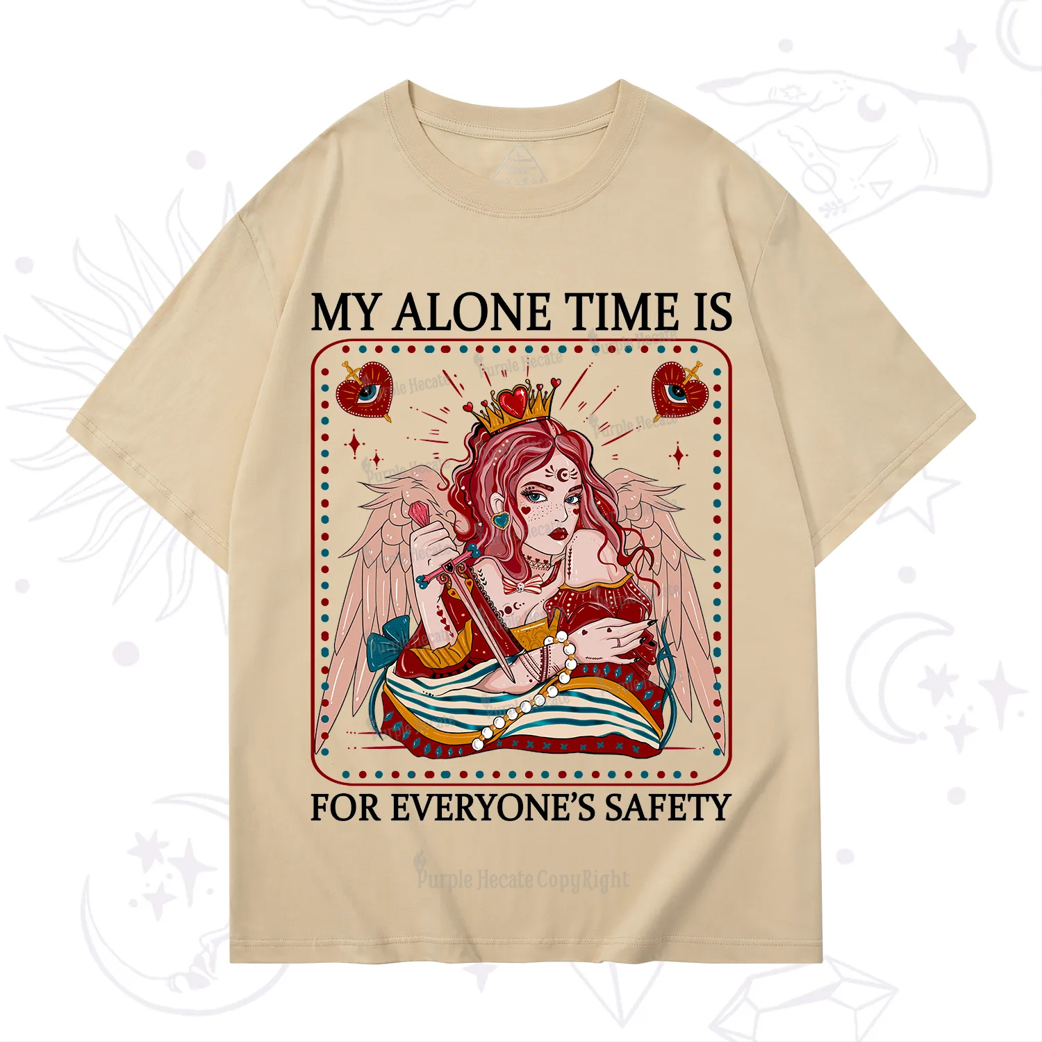 Purplehecate My Alone Time Is For Everyone's Safety T-Shirt