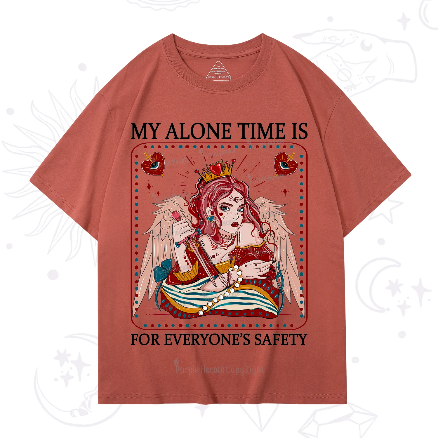 Purplehecate My Alone Time Is For Everyone's Safety T-Shirt