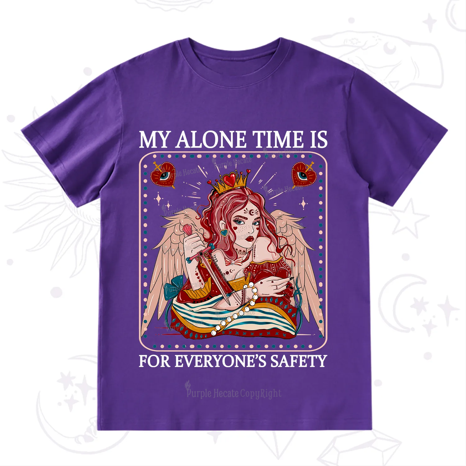 Purplehecate My Alone Time Is For Everyone's Safety T-Shirt
