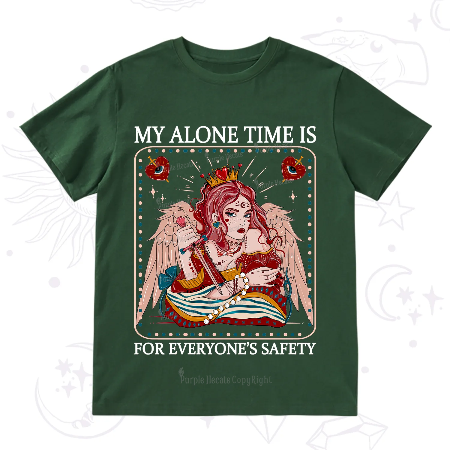 Purplehecate My Alone Time Is For Everyone's Safety T-Shirt