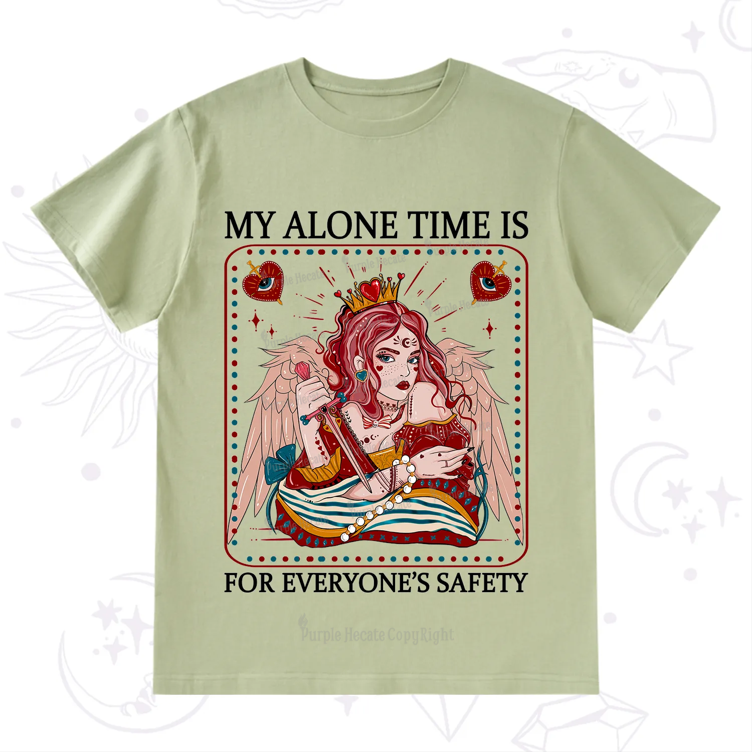 Purplehecate My Alone Time Is For Everyone's Safety T-Shirt