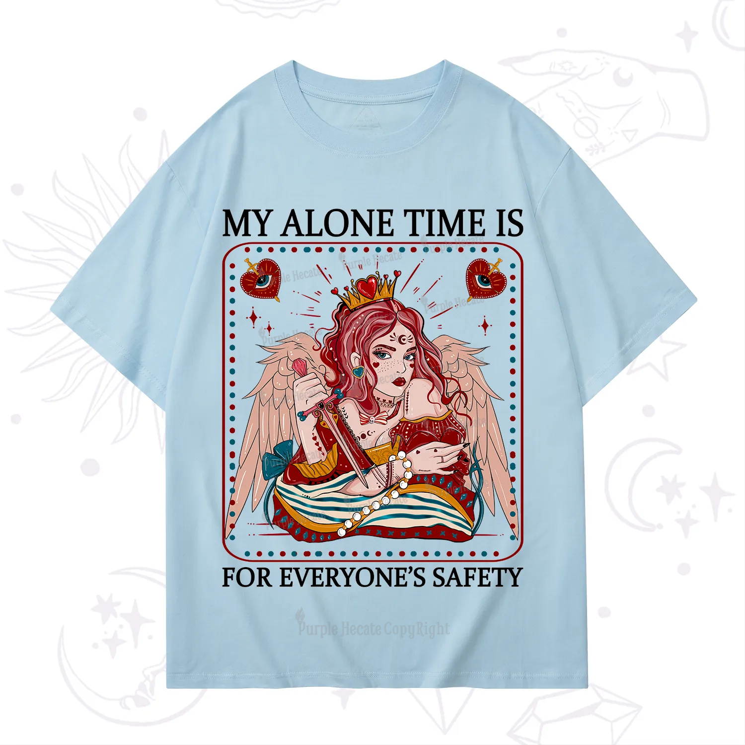 Purplehecate My Alone Time Is For Everyone's Safety T-Shirt