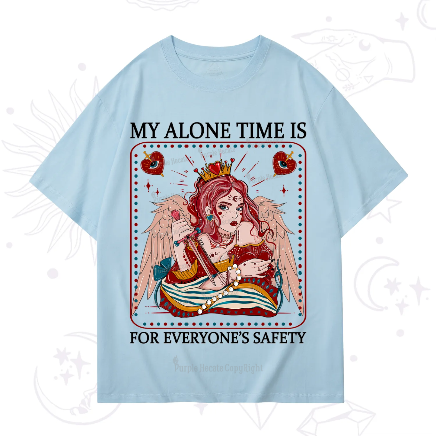 Purplehecate My Alone Time Is For Everyone's Safety T-Shirt