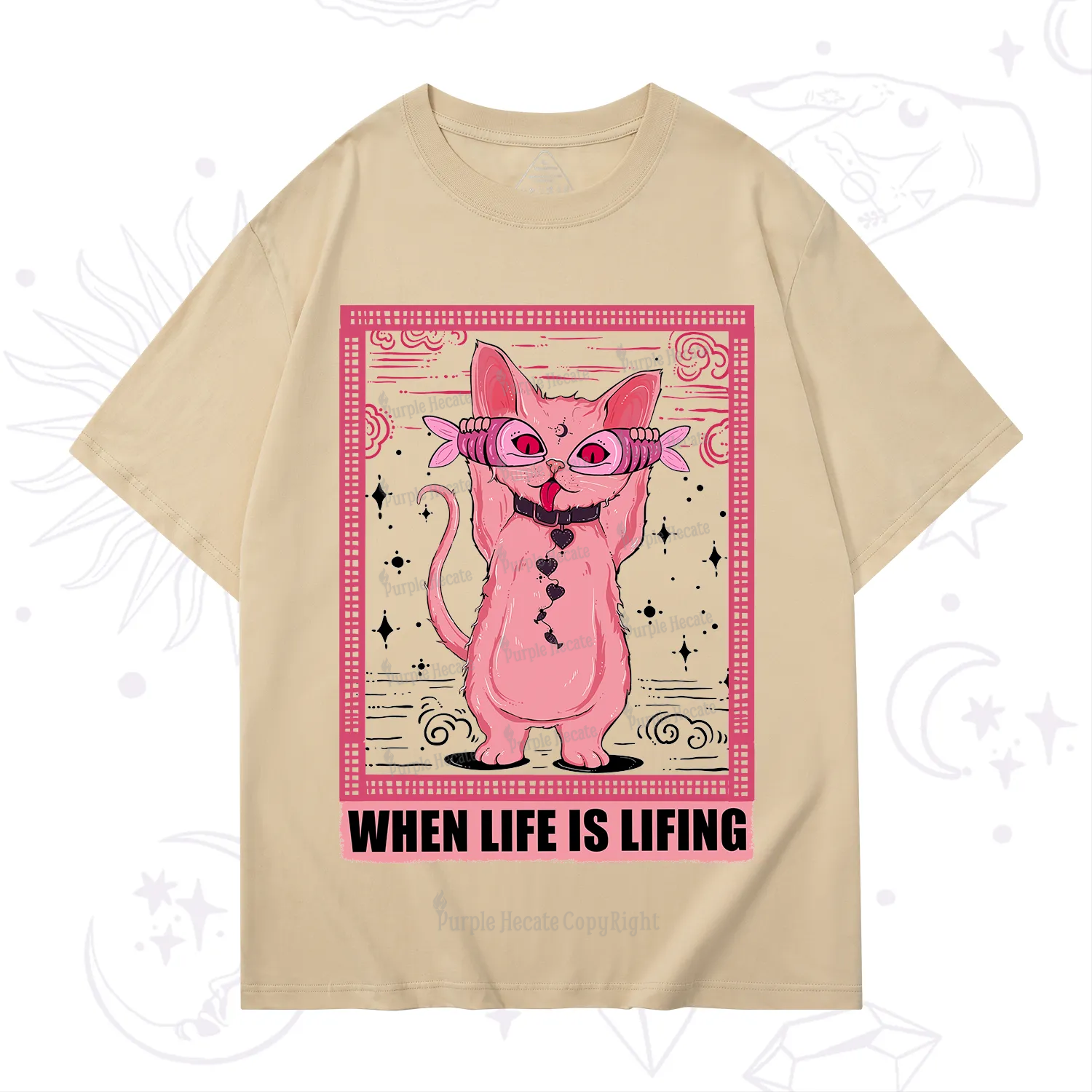 Purplehecate When Life Is Lifting T-Shirt
