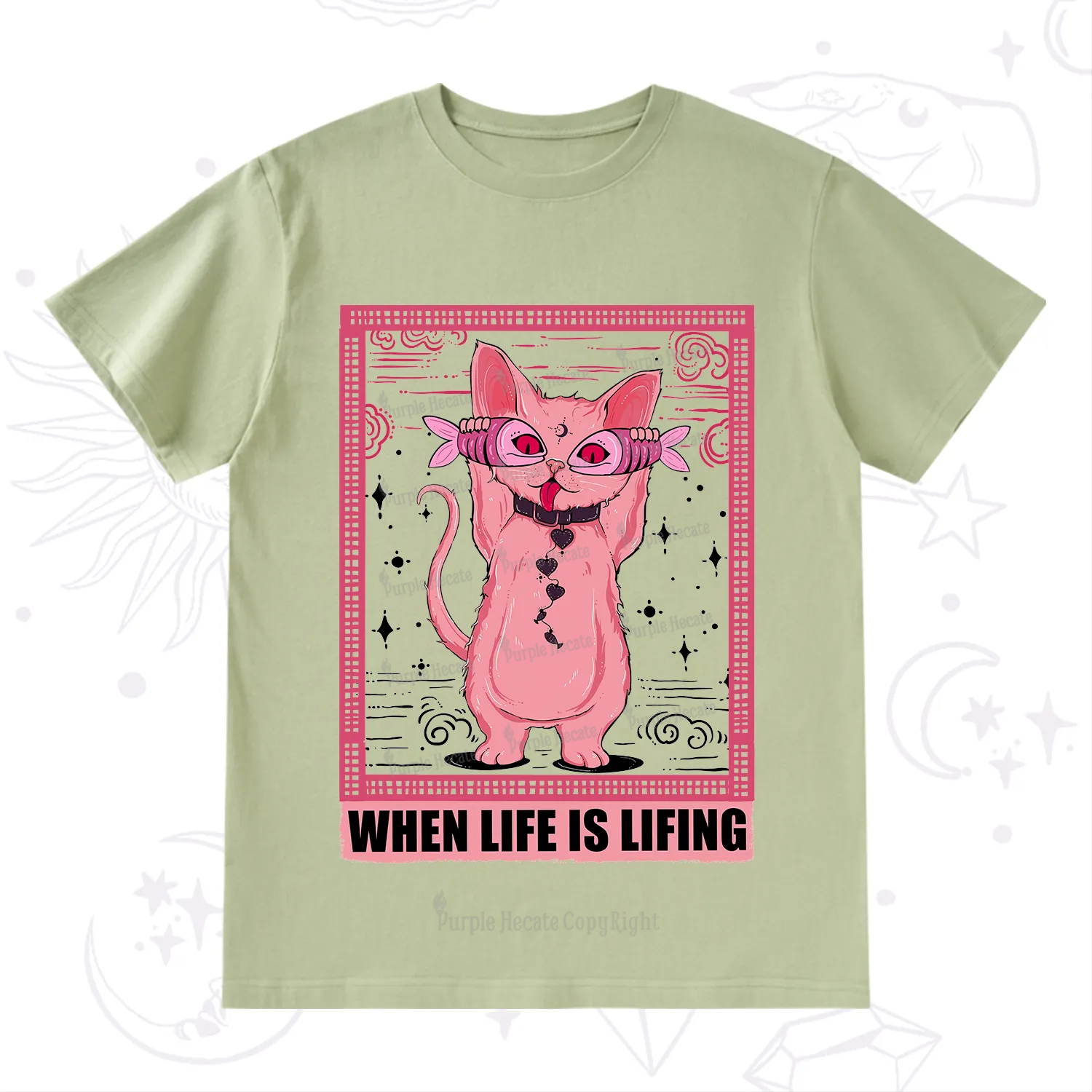Purplehecate When Life Is Lifting T-Shirt
