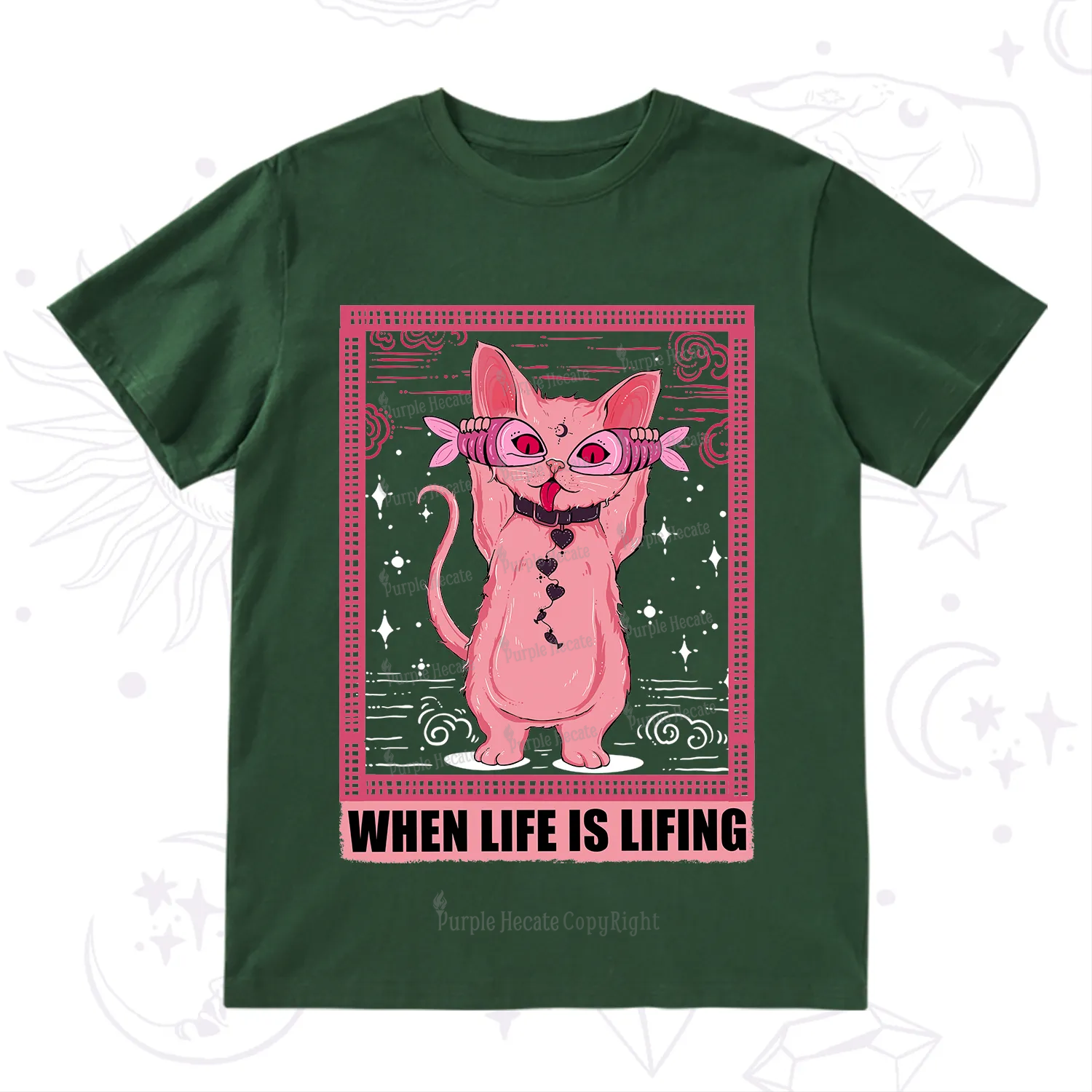 Purplehecate When Life Is Lifting T-Shirt