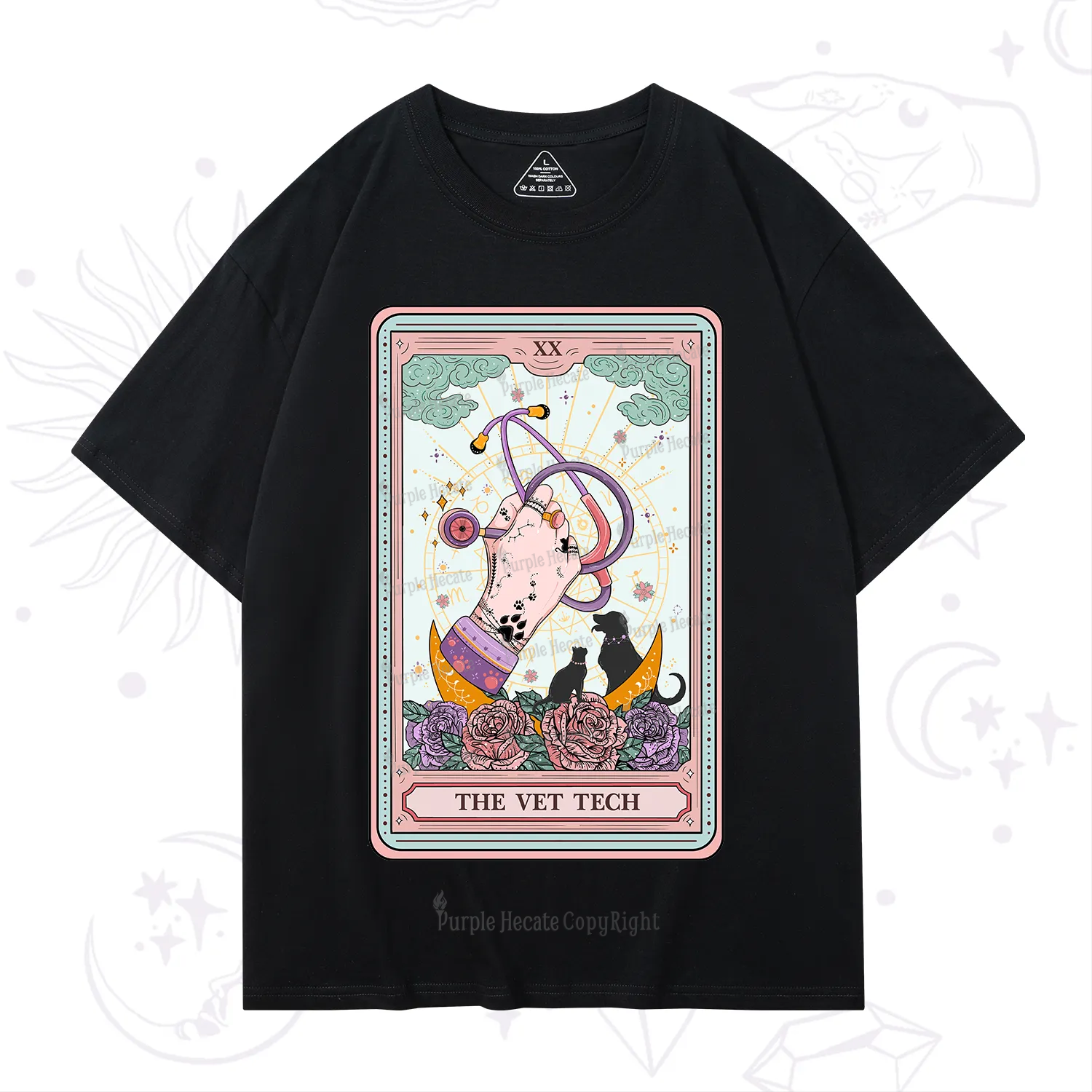 Purplehecate The Vet Tech Tarot T-Shirt